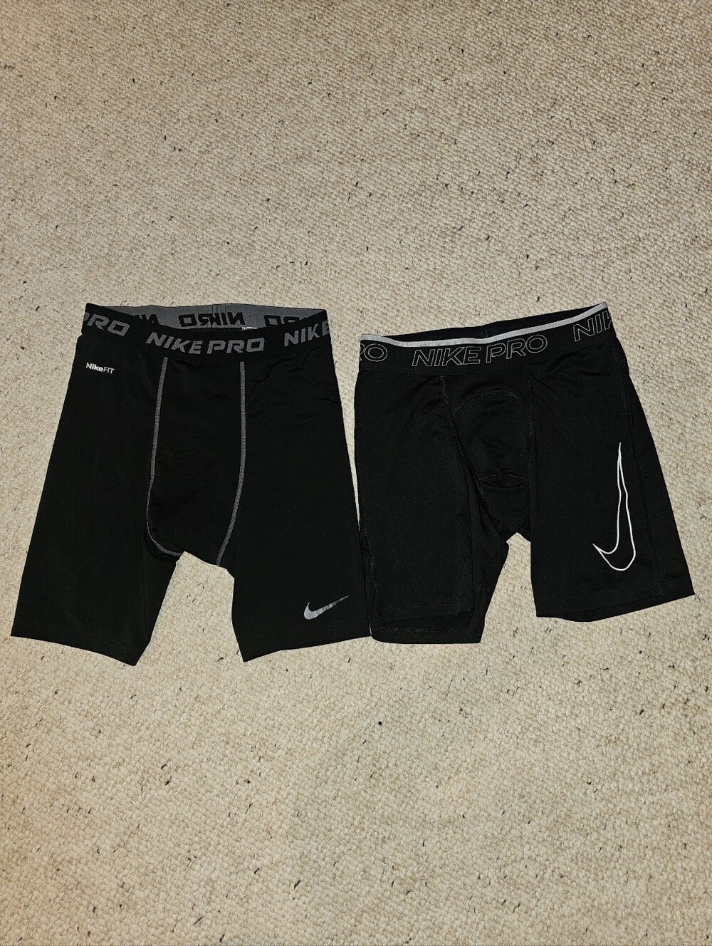 Mens Nike Pro Compressions Shorts Bundle Lot Of 2 Black Small